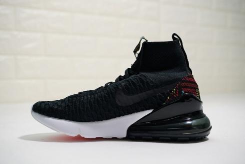 Nike Air Footsacpe Magsta Flyknit 270 Black Multi Color White AA6560-001