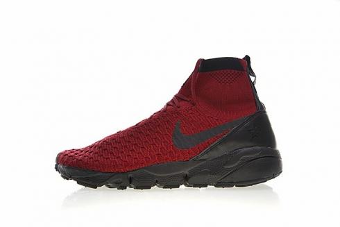 Nike Air Footscape Magista Flyknit FC Merah Hitam 830600-600