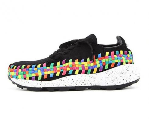 Nike Air Footscape WVN Chkka Premium QS Rainbow Black White 525250-001