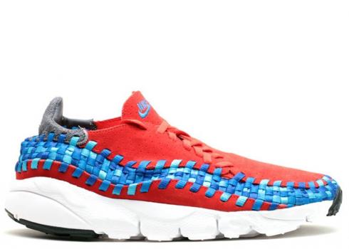 Nike Air Footscape Woven Motion Chkkng Biru Merah Plrzd Gum Foto 417725-601