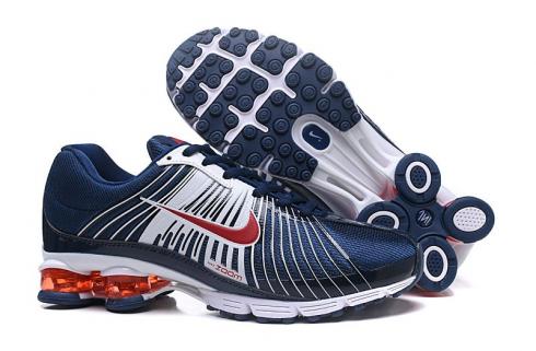 Nike Air Shox 625 Men Shoes White Dark Blue Red