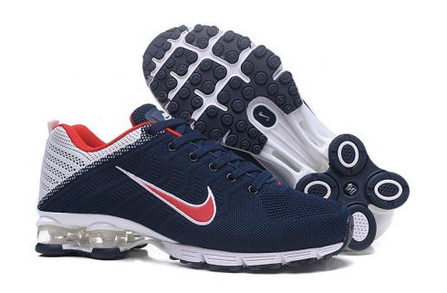 Sepatu Pria Nike Air Shox 628 Biru Tua Merah Putih