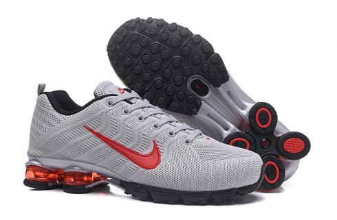 Nike Air Shox 628 Hombre Zapatos Gris Rojo