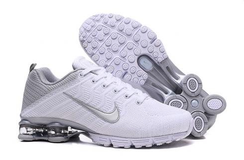 Nike Air Shox 628 Chaussures Homme Blanc Argent