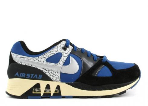 Nike Air Stab Premium Blue Black Silver Ribbon Metallic 313717-401
