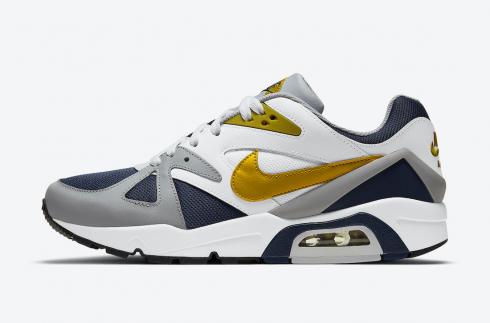 Nike Air Structure Triax 91 White Midnight Navy Dark Citron DB1549-400