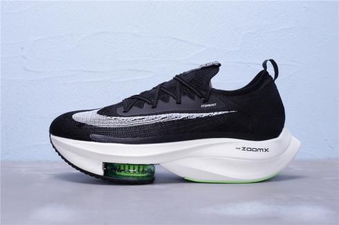 Nike Air Zoom Alphafly NEXT% Noir Chaussures de course vert électrique CI9925-018