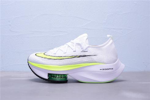 Nike Air Zoom Alphafly NEXT% White Yellow Black Running Shoes CI9925-013