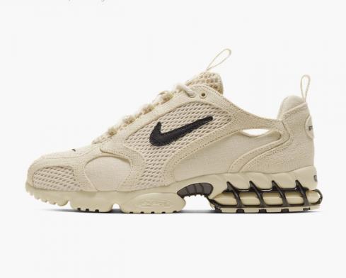 Nike Air Zoom Spiridon Caged Stussy Fossil Mens Shoes CQ5486-200