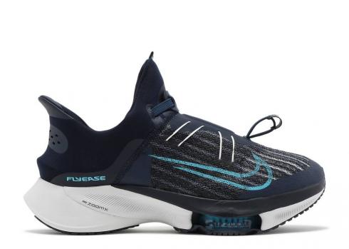Nike Air Zoom Tempo Next Flyease College Navy Platinum Blue Pure Pulse Lagoon Chlorine CV1889-401