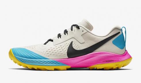 Nike Air Zoom Terra Kiger 5 Light Orewood Brown Pink Blast Bright Citron Black AQ2219-100