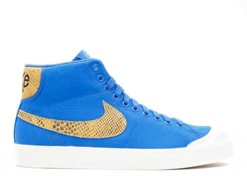 Nike All Court Mid Supreme Stussy Blue Golden Sail Royal Harvest 446166-400
