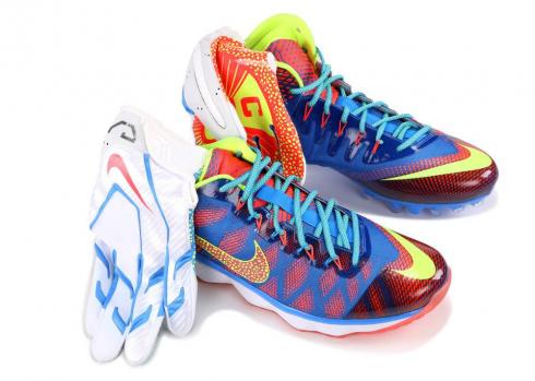 Nike Cj3 Elite Le Radioactive Blue Photo Bright Crimson Volt 819430-481、シューズ、スニーカー