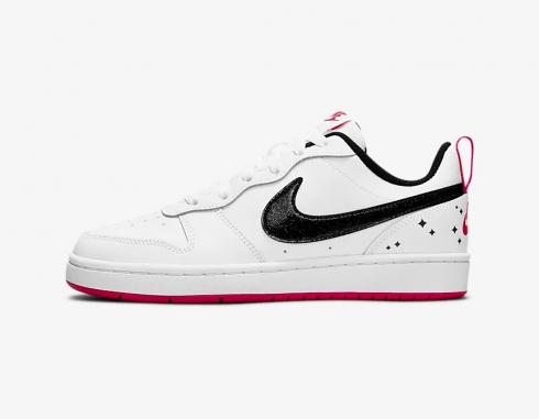 Nike Court Borough 2 SE GS 白色非常漿果黑色 DM0110-100