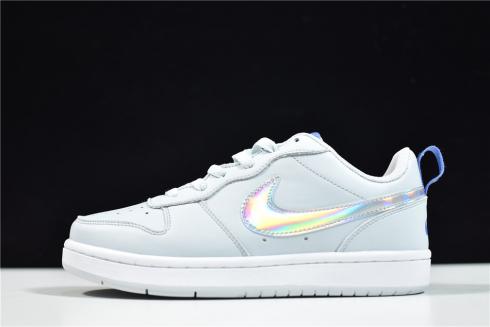 Nike Court Borough Low 2 FP Aura GS 白色藍寶石 CJ2239-401