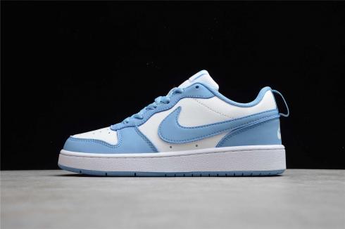 Nike Court Borough Low 2 MWH GS Blanc Bleu BQ5548-110