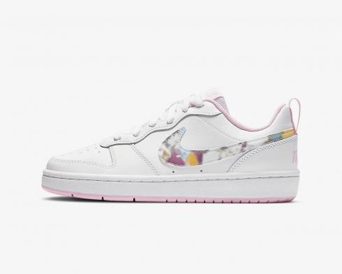 Nike Court Borough Low 2 SE White Pink Multi-Color CK5426-100