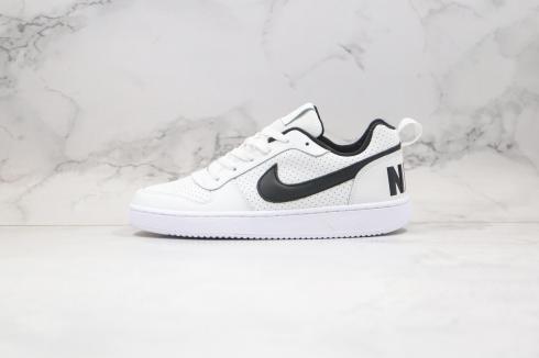 Nike Court Borough Low jeugdschoenen wit zwart 839985-101