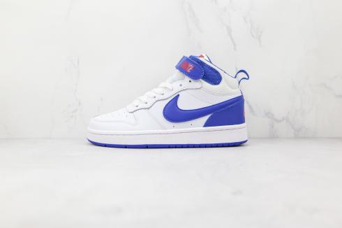 Nike Court Borough Mid 2 GS Wit Game Royal CD7782-101
