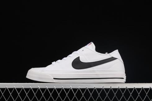 Nike Court Legacy Canvas Blanc Balck Rouge Chaussures CZ6539-101