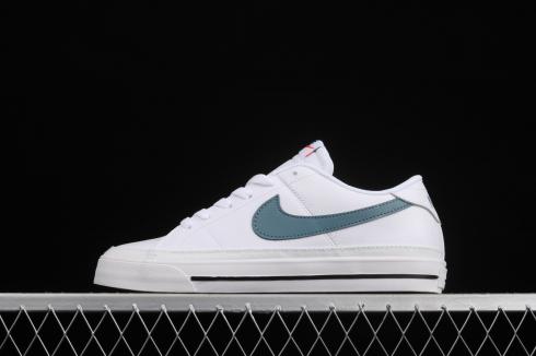 Nike Court Legacy Hvid Cerulean Gum Lysebrun CU4150-104