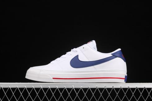 *<s>Buy </s>Nike Court Legacy White University Red Deep Royal Blue DA5380-107<s>,shoes,sneakers.</s>