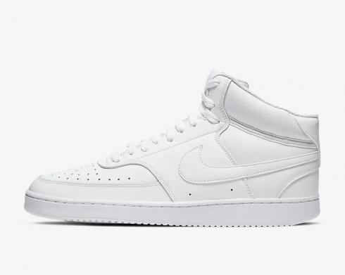 รองเท้าวิ่ง Nike Court Vision Mid Triple White CD5466-100