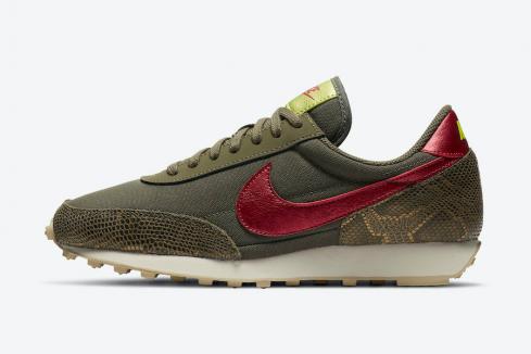 Nike Daybreak Snakeskin Medium Olive Worn Brick Fossil Team Gold CZ0464-200