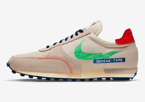 Nike Daybreak Type SE Oatmeal Fossil Stone Coastal Blue Green Spark DC8086-140