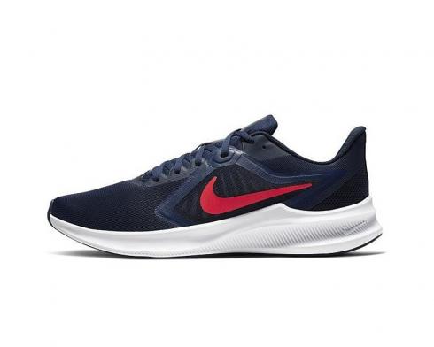 Nike Downshifter 10 Midnight Navy Obsidian Mist White Laser Crimson CI9981-400