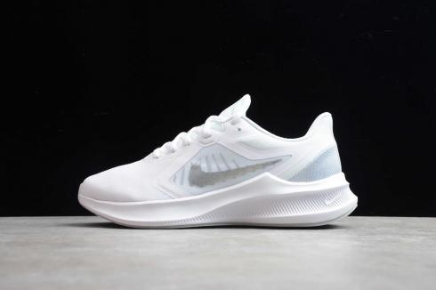 Nike Downshifter 10 White Metallic Silver Argent Metallique CI9981-100