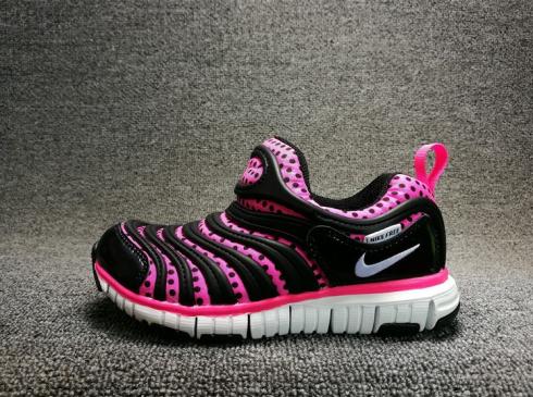 Nike Dynamo PS Pink, fekete pöttyös óvodai futócipőt lányoknak 343738-017