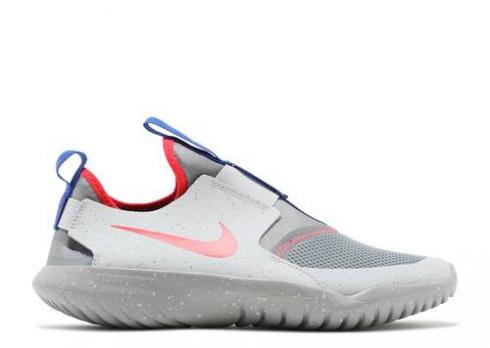 Nike Flex Runner SE GS 粒子灰色亮深紅藍色輕賽車煙霧 DC9237-001