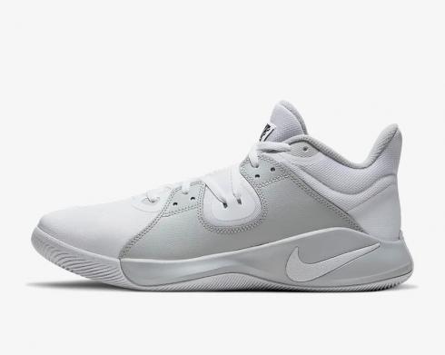 Nike Fly.By Mid White Grey Fog Black Baskeball Shoes CD0189-100