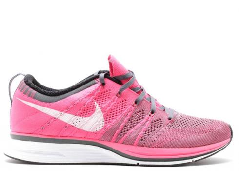 Nike Flyknit Trainer Pink Flash Donkerwit Grijs 532984-611
