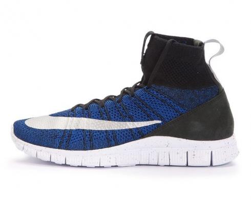 Nike Free Mercurial Superfly Racer Blue White Metallic Silver 836126-041