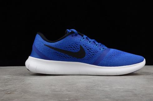 Tênis de corrida Nike Free RN azul branco 831508-400