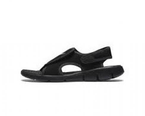 des sandales de sport Nike GS Sunray Adjust 4 noir blanc 386518-011