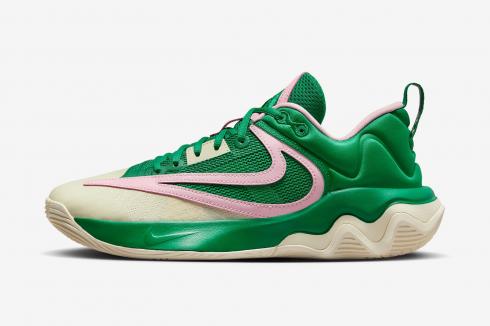 Nike Giannis Immortality 3 Green Malachite Medium Soft Pink Coconut Milk DZ7533-300