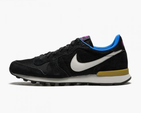 Nike Internationalist Leather Blanc Noir Bule Chaussures de course pour hommes 631755-003