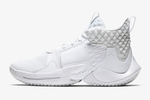 Nike JordanWhy Not Zero.2 White Metallic Gold White AO6219-101