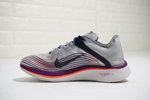 Nike Lab Zoom Fly SP สีเทา สีม่วง AA3172-104