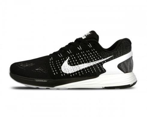 Nike LunarGlide 7 Noir Summit Blanc Anthracite Chaussures Pour Hommes 747355-001