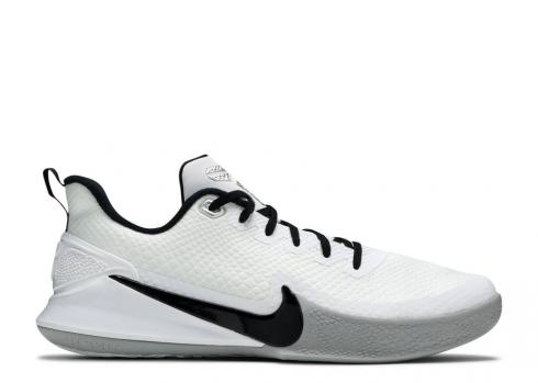 Nike Mamba Focus Tb สีขาวสีเทา Metallic Wolf สีดำเงิน AT1214-100