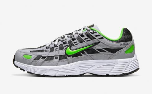 sapatos Nike P-6000 Electric Green Wolf Grey Black White CD6404-005