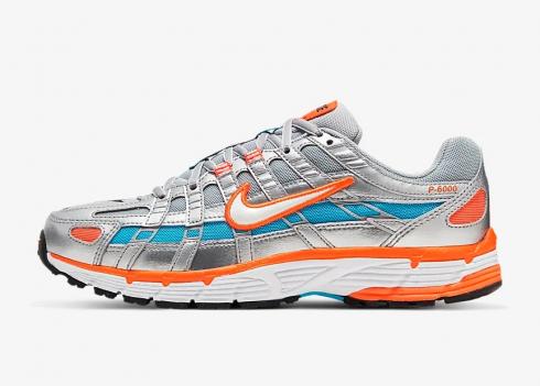 Nike P-6000 Metallic Sølv Hvid Orange Blå CT3751-001