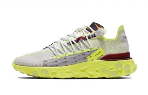 Nike React Runner ISPA Pure Platinum Team Red Volt Glow CT2692-002