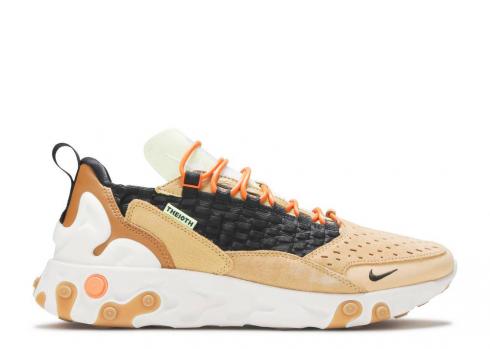 Nike React Sertu The10th Wheat Gold Club Ceramic Bright Black AT5301-700