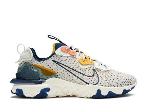 Nike React Vision Light Orewood สีน้ำตาล Blue Sail Coastal Orange Total CD4373-103