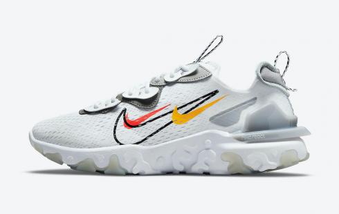 Nike React Vision Multi Swoosh Biały Czarny Jasny Smoke Szary DM9095-101